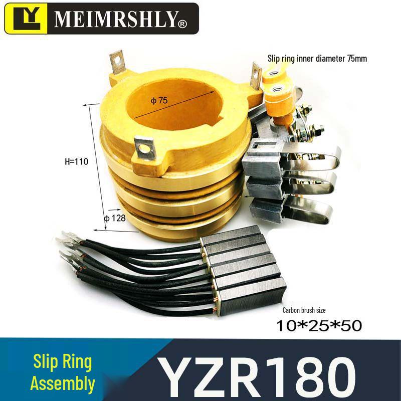 YZR J164 Generator Carbon Brush Accessory with Copper Frame and Wire Lug