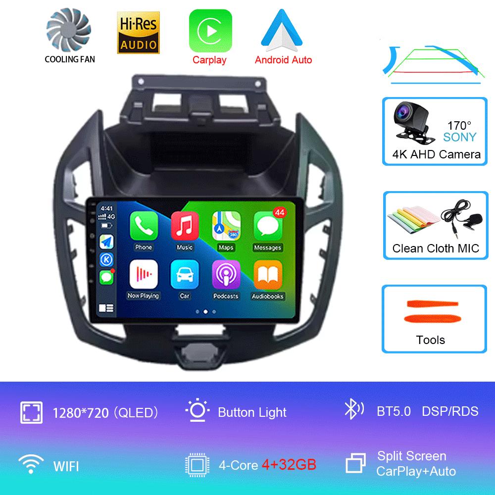 Для FORD TRANSIT Connect 2014-2019 Автомобильная стереосистема 9 дюймов Радио Android 14 Аудио CarPlay WITSON Multimídia Automotivo GPS WIFI BT DSP