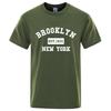Мужская летняя повседневная хлопковая футболка Brooklyn East 1631 Нью-Йорк