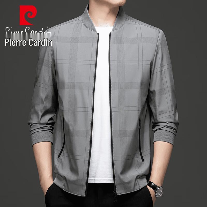 Pierre Cardin Men's Spring/Autumn Loose Fit Stand Collar Jacket
