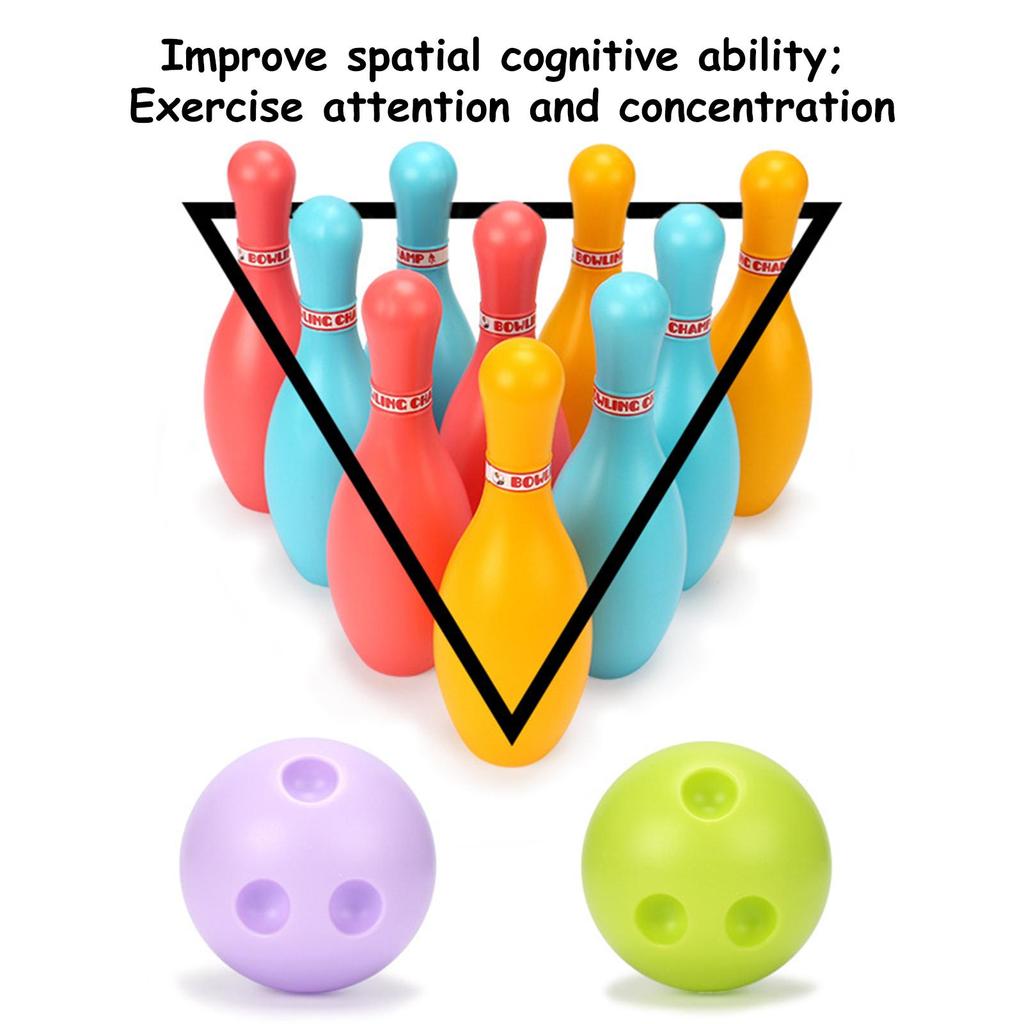 Kids Bowling Toy Set Indoor Outdoor Bowling Games for Children Boys Girls