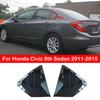 Для Honda Civic 9-го поколения Седан 2011-2015 Автомобильная задняя решетка-жалюзи Боковая крышка-заслонка на окно Накладка Наклейка Вентиляционное отверстие Ковш Стиль ABS Углеродное волокно