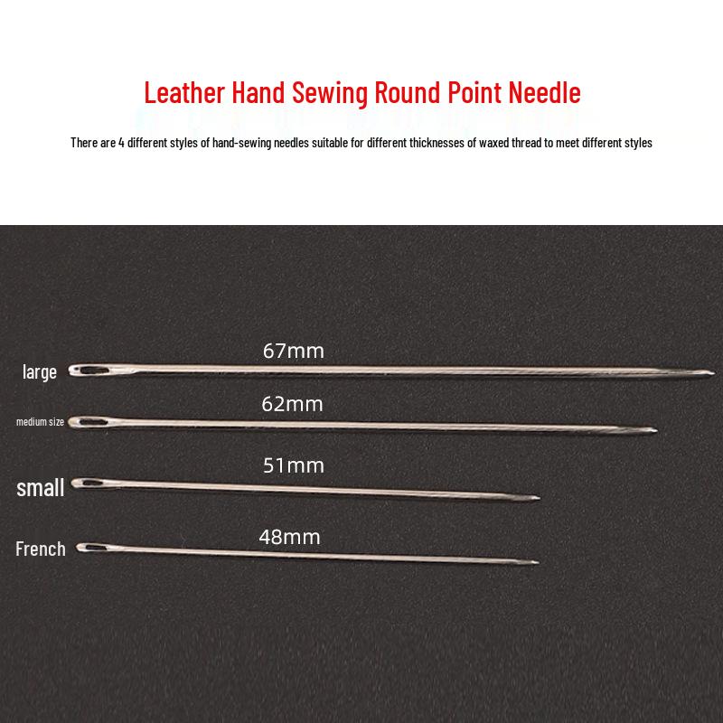 Набор из 5 французских кожаных игл для ручного шитья для DIY-изделий ручной работы из кожи