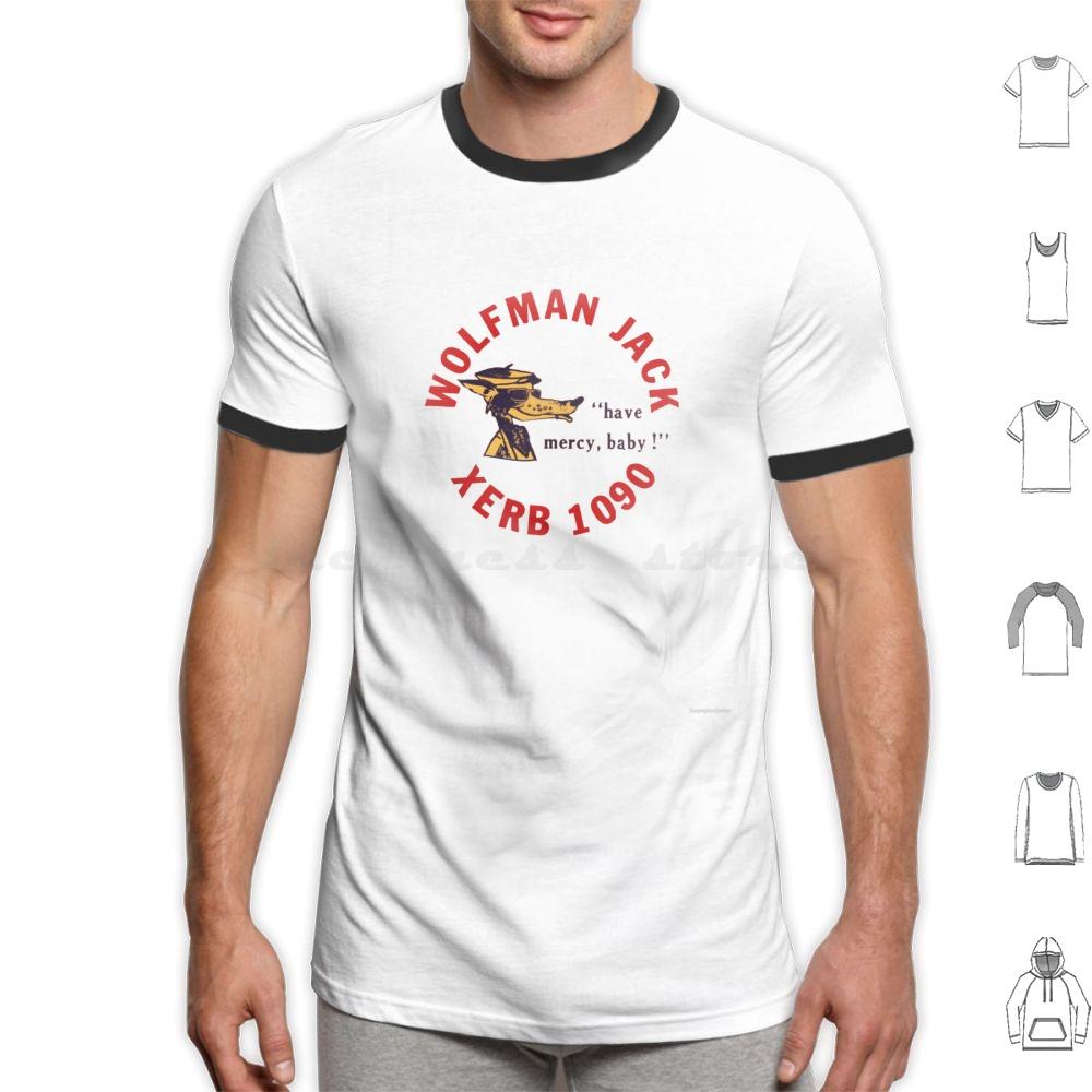 Xerb Radio Wolfman Jack T Shirt Big Size 100 Cotton American Graffiti Xerb 1090 Howl Like The Wolfman