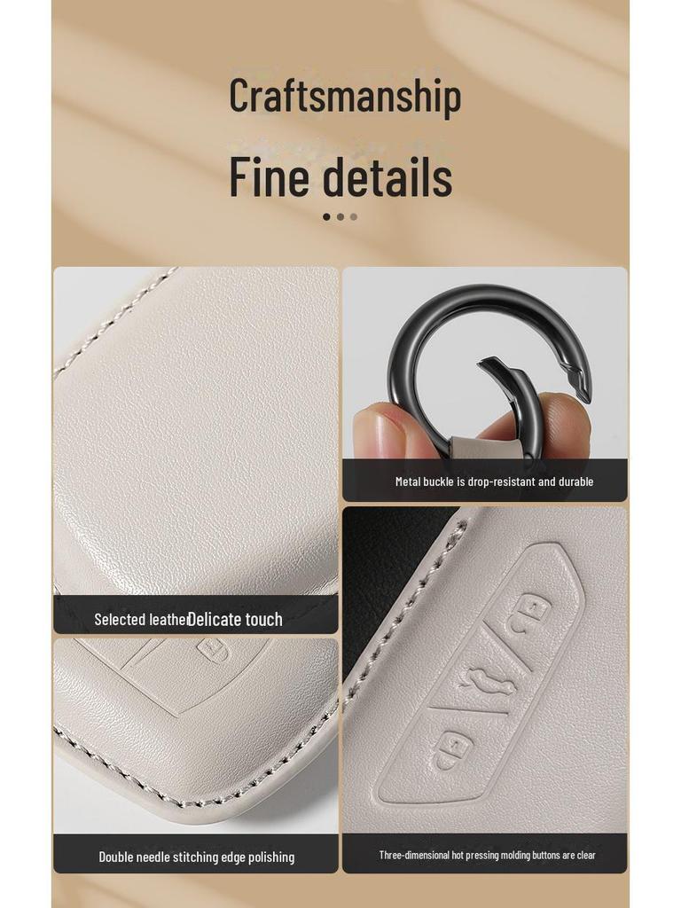 Чехол для автомобильного ключа Geely для моделей Xingyue L, Xingrui, Dihao GS, Binrui, Binyue L, Boyue, Panda