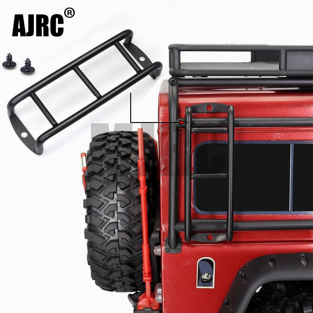 AJRC 1PCS Straight/Curved Metal Black Ladder Stairs for 1:10 RC Rock Crawler Traxxas TRX4 Axial SCX10 90046 RC4WD D90 D110