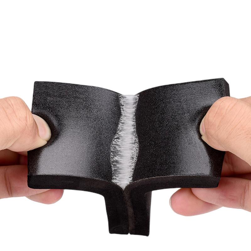 10 Meters Single Side Strong Adhesive Waterproof Weather Stripping EVA Black Foam Sponge Rubber Tape for Window Door Seal Strip