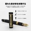 Wordsworth & Black Primory Fountain Pen Set [Black Gold], Medium Nib, Gift Case, 24 Ink Cartridges, Refill Converter, Manual, Journaling, Calligraphy,