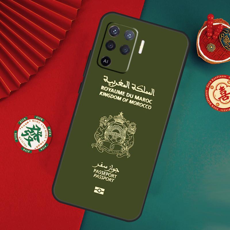 Morocco Flag Passport Case For Oppo A78 A98 A58 A38 A18 A54 A74 A94 A80 A60 A40 A96 A76 A16 A15 A17 A57 A5 A6 Pro