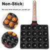 Nonstick Takoyaki Pan with 20 Compartment Holes Ideal for Home Cooking Baking Octopus Balls and Pancakes