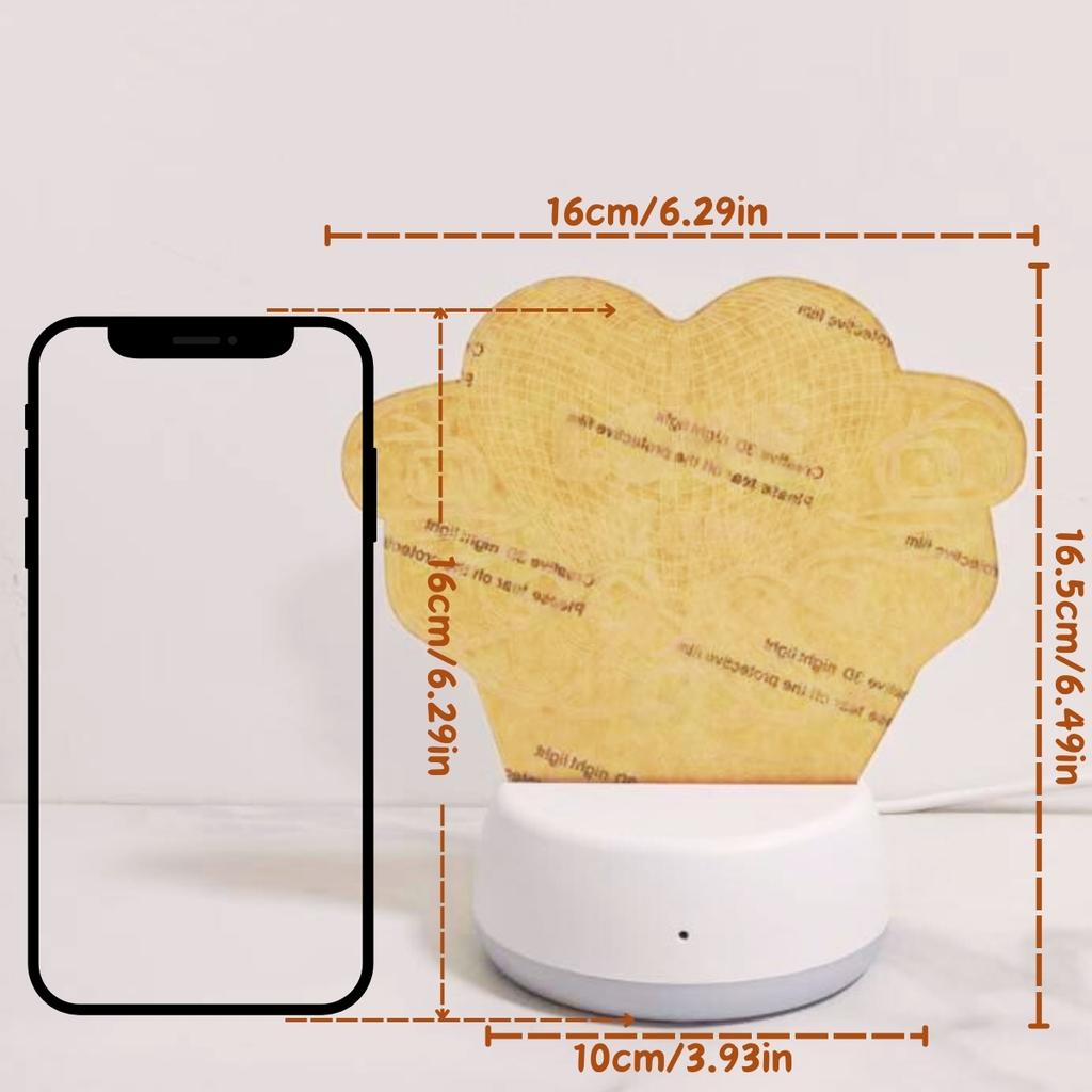 Я люблю тебя "ночник 3D в форме сердца, питание от USB, украшение для спальни, подарки на годовщину и День святого Валентина