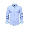 Shirt with Four-sided Elastic Long-sleeved Lapels for Men's Shirts for Men's Casual Versatile Shirts
