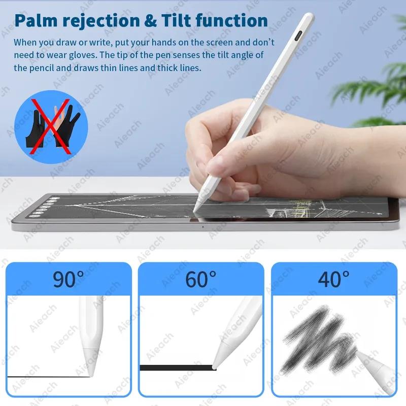 Для iPad Стилус Apple Pencil для Apple Pencil 2 1 для iPad Air 4 2021 Pro 11 12.9 2020 Air 3 10.5 2019 10.2 Mini 5 Сенсорный стилус