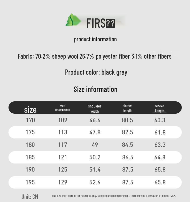 Мужское двустороннее пальто оверсайз из смесовой шерсти Shanshan