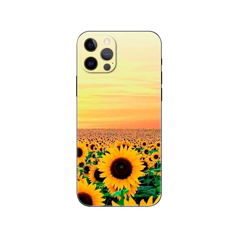Чехол для телефона «Подсолнух» для iPhone Samsung Galaxy Redmi Xiaomi Oppo OnePlus Note SA 7 8 9 10 11 12 13 14 20 21 22 23 53 54 Pro Max Plus Ultra TPU Soft