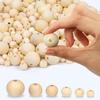 2-300Pcs Natural Wooden Beads with Holes Round Loose Wood Beads 6/8/10/12/14/16/18/20/25/30mm DIY Craft Jewelry Make Accessories