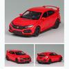 1:32 масштаба 2017 Honda Civic Type-R, литая под давлением модель автомобиля, игрушечный автомобиль с открытыми дверями, свет и звук для детей, мальчиков, девочек, взрослых и мужчин, коллекция