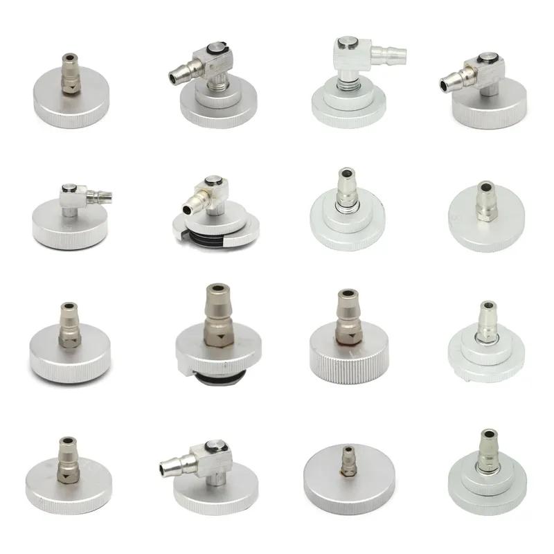 Aluminum Alloy Car Master Cylinder Brake Bleeder Cap Adapter for Manual Brake Power Fluid Bleeding Pneumatic Brake Fluid Bleeder