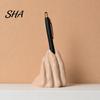 Creative Pen Holder Funny Hand Gesture for Desk, 3D Printed Novelty Pencil Stand, Desktop Organizer Office Accessories Smooth Edge