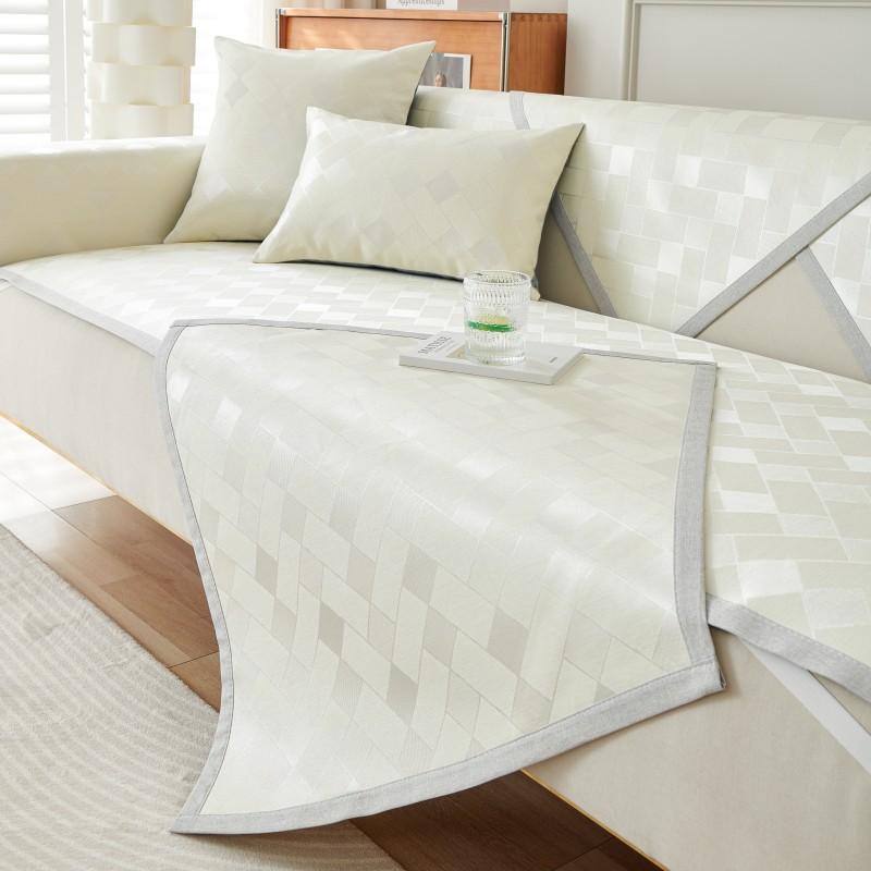 Universal Sofa For New Cushion Summer Ice Silk Thin Leather Sofa Special Rattan Mat Nonslip Cool Summer Mat