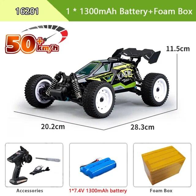 Новый автомобиль 4x4 с дистанционным управлением, 50 км/ч, со светодиодными фонарями, внедорожный 4x4, высокоскоростной дрифтовый монстр-трак, бесщеточный гоночный автомобиль для детей и взрослых, игрушки в подарок