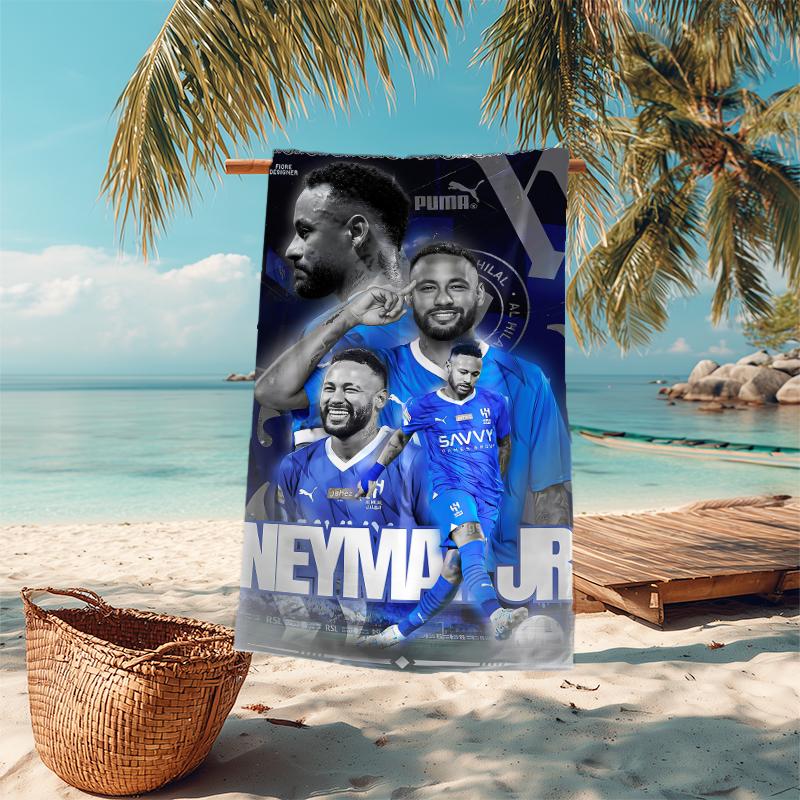 1pc Football Players Celebration Microfiber Quick Dry Beach Towel Absorbent Soft Oversized Sand Free Towel for Travel Pool Gym Swimming Yoga 20a124