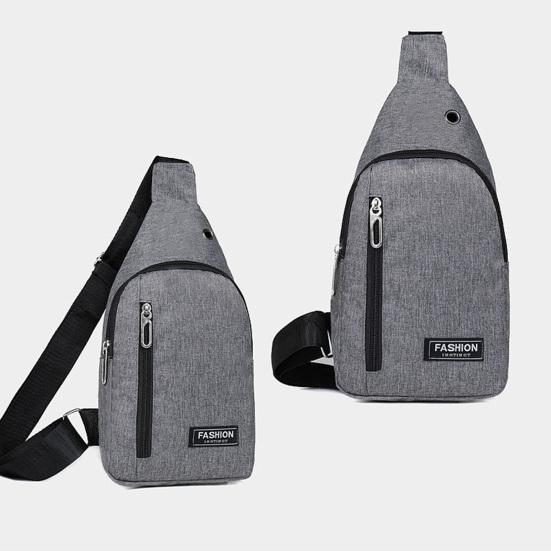 Мужская нагрудная сумка-слинг, большая вместительная водонепроницаемая парусиновая сумка с регулируемым ремешком на молнии, сумка через плечо для путешествий на открытом воздухе, сумка для телефона на одно плечо