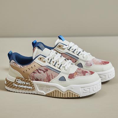 Модные женские повседневные спортивные туфли Модные кроссовки для отдыха на шнуровке Уличные удобные нескользящие женские балетки Кроссовки для бега