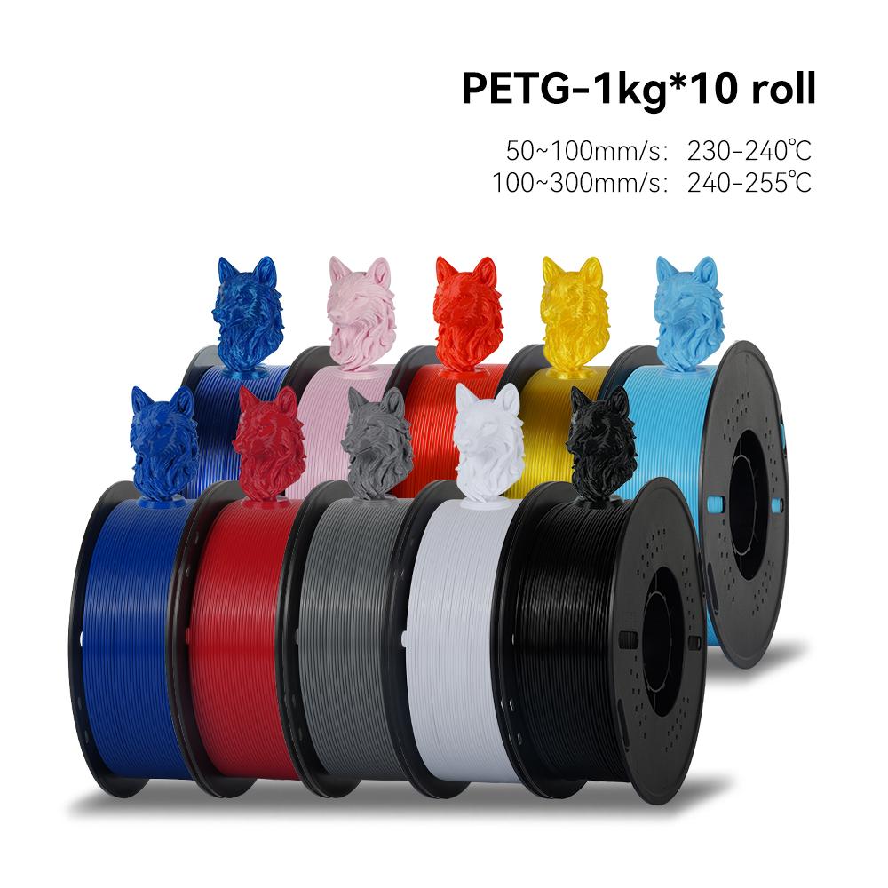 KEEPANG 5KG PETG 3D Printer Filament 1.75mm High Toughness Neatly Wound 3D Printing Material DIY Crafts Tools for 3D Printer
