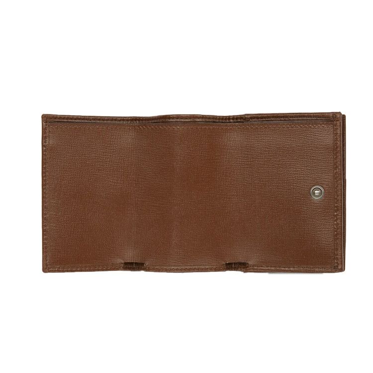 Gucci X Balenciaga Fall Winter Logo Canvas Wallet Unisex Wallet Ebony Brown 681708-GY5SN-8563