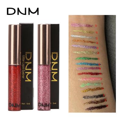 DNM Ослепительная блестящая перламутровая цветная подводка для глаз с блестками, устойчивая к поту, натуральная долговечная подводка для глаз