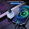 Car Charger 6-in-1 Safe Charging Mini QC 3.0 3.1A 6 USB Fast Charge Automotive Charger for Automobile
