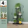 Luse Минималистичная 4-ярусная металлическая лестница-подставка для цветочных горшков