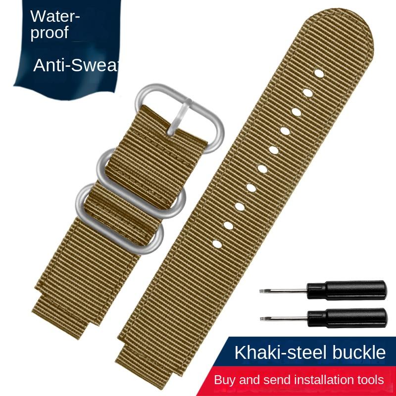 Канвасовый ремешок для часов 18 мм для CASIO PRG-260/550PRW-3500/2500/5100 box AE1200/1300 W-219 Модифицированный нейлоновый ремешок для часов Мужской браслет