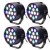 Светодиодный сценический светильник RGBW PAR Lights 12 шт. светодиоды 12 Вт со звуковой активацией, авто