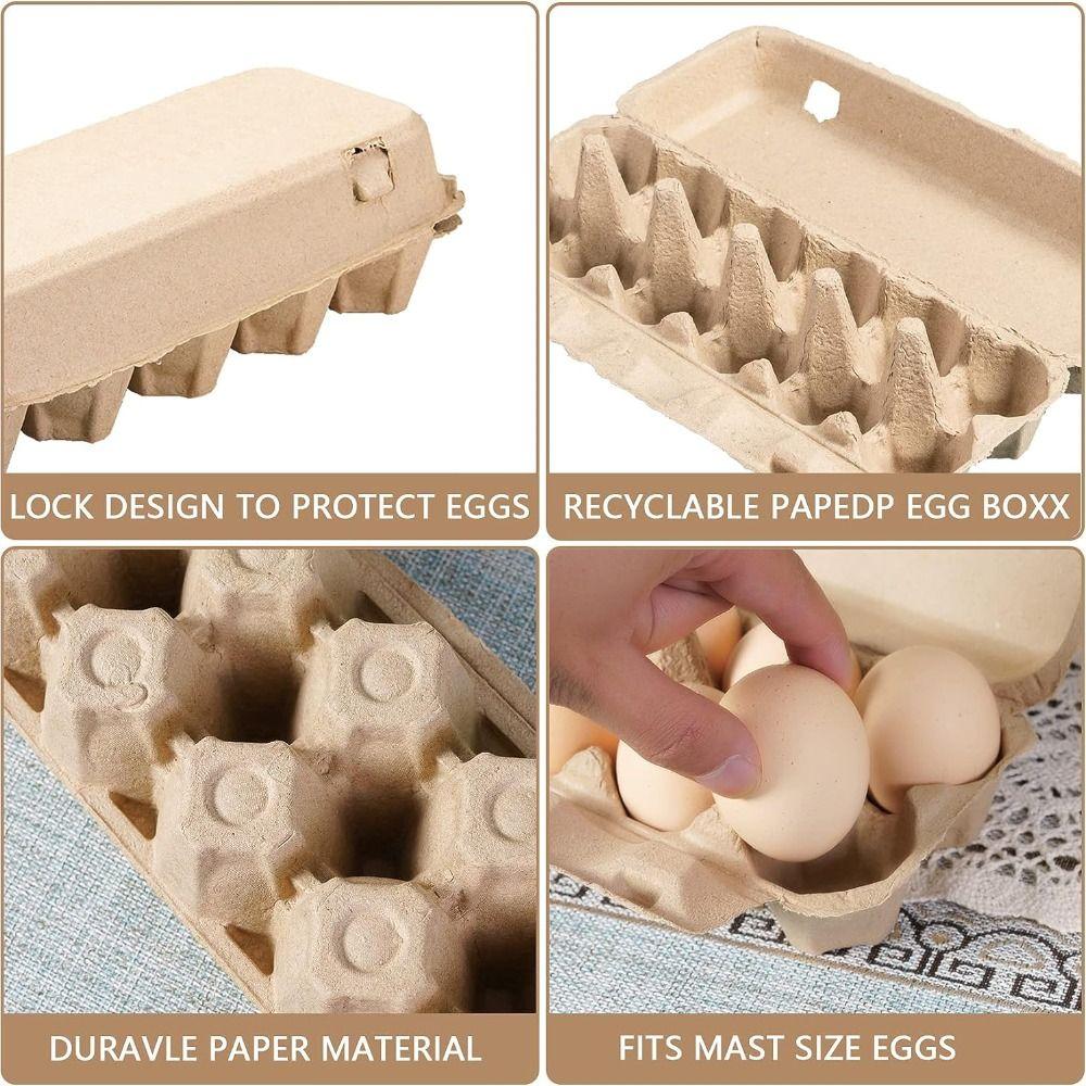 3 шт., 6 ячеек, 12 ячеек, держатель для яиц, крафт-бумага, инструменты для яиц, аксессуары, коробки для яиц, вмещает бытовые предметы