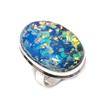 Blue Triplet Opal Gemstone Handmade 925 Sterling Silver Jewelry Ring Size 8 B5z30