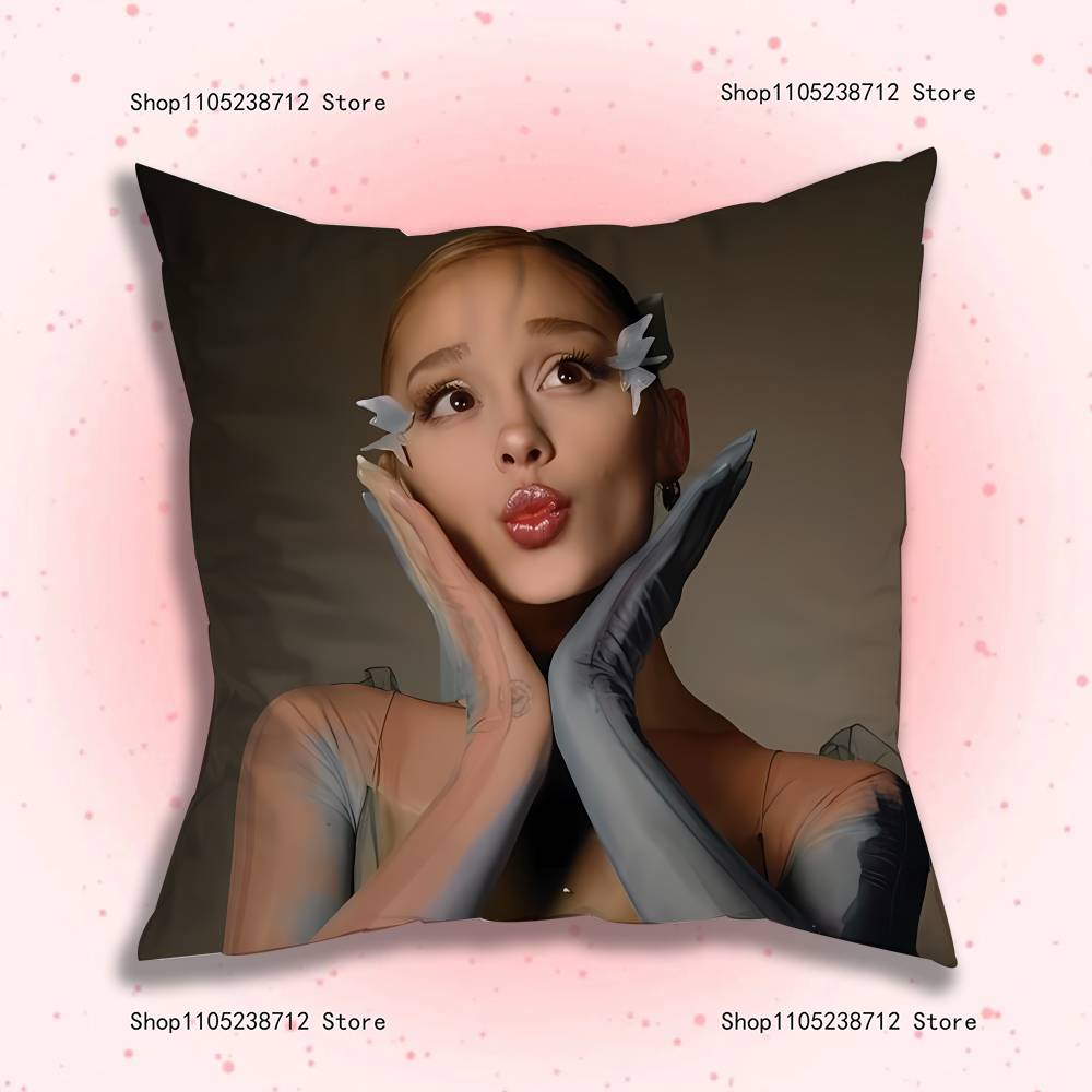 Singer A-Ariana G-Grandes Pillowcase Pillowslip Cushion Plush Boys Girl Cartoon Anime Kawaii Decoration Kids Birthday Cute Gifts