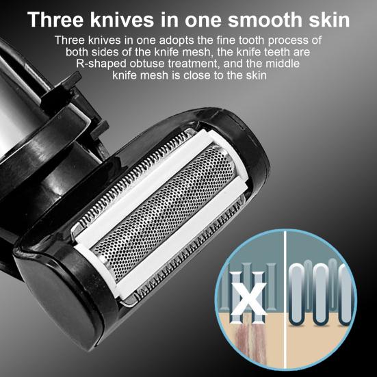 Электрическая бритва для спины с эргономичной ручкой IPX7 водонепроницаемый мужской триммер для волос на теле с зарядкой от USB ручной инструмент для удаления волос