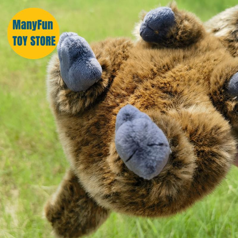 Плюшевая игрушка сурок, реалистичная мягкая игрушка мармот, реалистичный плюшевый бобр, кукла-симуляция лугового сурка в подарок