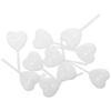 50pcs Heart Shape Transparent Liquid Dropper 4ml Liquid Transfer Pipettes Birthday Party