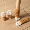 4Pcs Cat Paw Chair Leg Cover Knitting Furniture Feet Cover Floor Protectors Non-Slip No Scratch Noise Reduction Hardwood Floors Furniture Booties