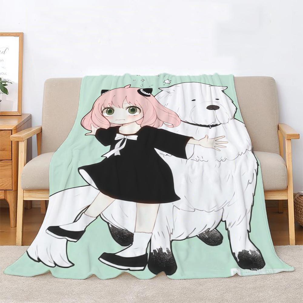 Spy X Family Summer Blanket King Size Moose Blanket For Bed Throw Home Interior Beach Полотенца Microfiber Beds Knitted Plaid