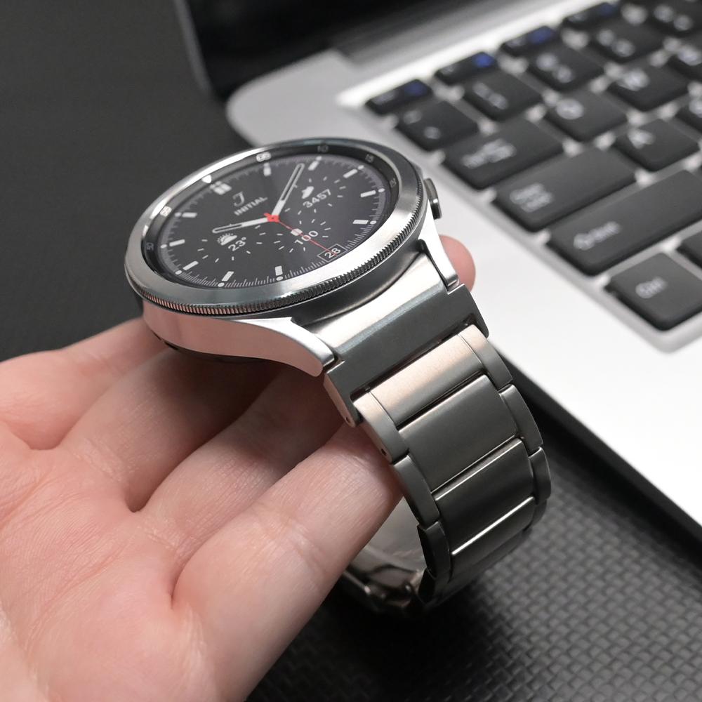 Титановый ремешок для Samsung Galaxy Watch 6 Classic 47мм 43мм 7 6 5 4 44мм 40мм 5 Pro 45мм FE 4 Classic 46мм 42мм Наручный браслет