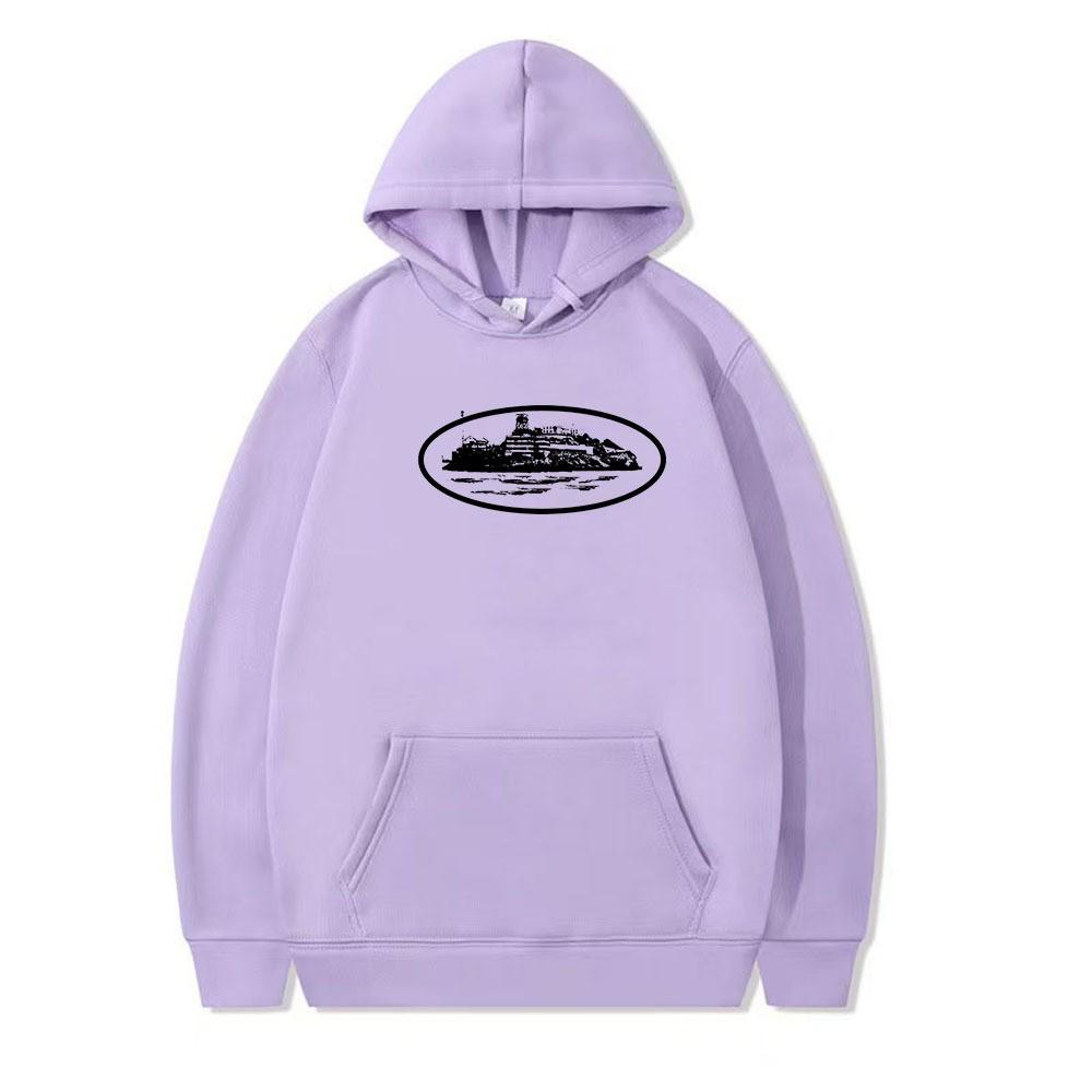 Толстовка с капюшоном и рисунком в виде дьявольского штампа, осенне-весенняя, флисовая, с длинными рукавами, повседневная, для мужчин и женщин.