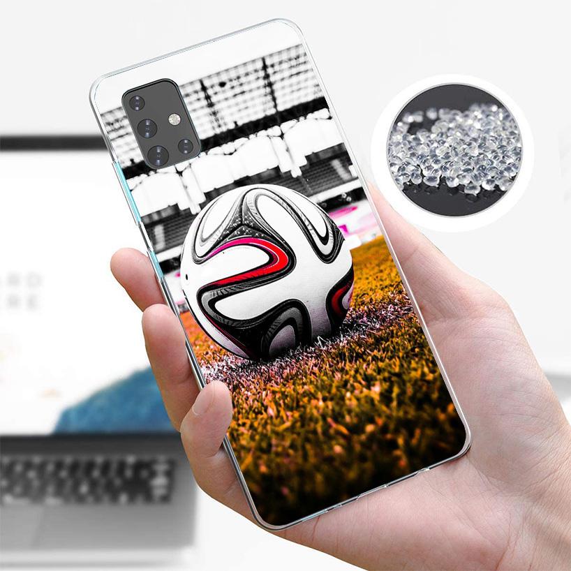 Чехол для телефона с дизайном футбольного мяча для Samsung Galaxy A52 A32 A22 A12 A51 A31 A50S A30S A20S A10S Note 20 Ultra 10 Plus S10