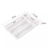 Quality 4/5 Compartments Cutlery Organizer Rectangle Easy Clean Spoon Fork Separation Box Utensil Tray Kitchen