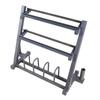 Multi-functional 3-Tier Dumbbell & Barbell Rack