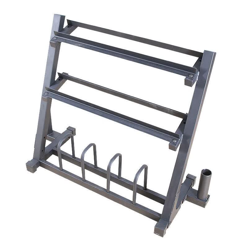 Multi-functional 3-Tier Dumbbell & Barbell Rack