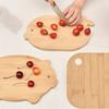 1 Pc Creative Mini Animal-shaped Bamboo Cutting Board - Multifunctional for Baby Food Sorting, Fruit Cutting, Ideal for Kitchen and Home Use